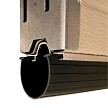 3-1/8" Black Vinyl Bottom Garage Door Seal 