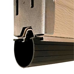 3-1/8" Black Vinyl Bottom Garage Door Seal 