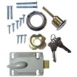 Exterior Lock Cylinder, Thumb Latch, Keys and Fasteners 
