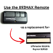 893MAX replacement for 61LM remote 