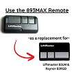 Compatible 893MAX replacement remote 