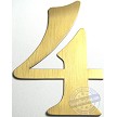 #4 Brass Magnetic Number 
