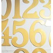 HA3293 Magnetic House Numbers 5" Brass 