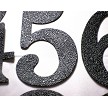 Magnetic House Numbers 5" Black 