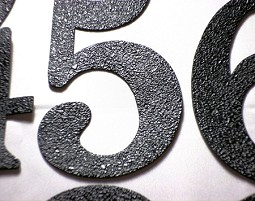 Magnetic House Numbers 5" Black 
