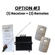 Option 3: One receiver and two remotes 