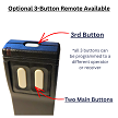 Optional 3-Button Remote Available 